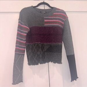 Steve Madden Patchwork Ski Sweater
